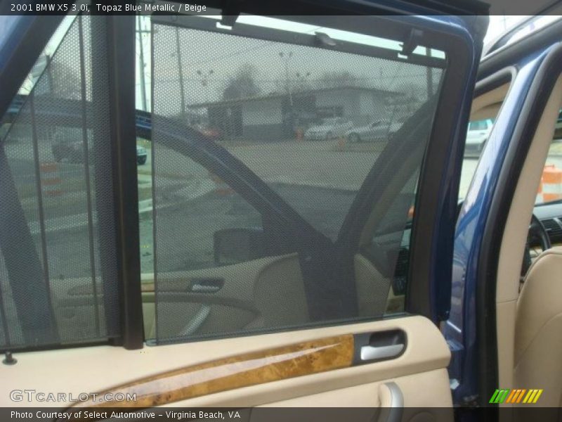 Topaz Blue Metallic / Beige 2001 BMW X5 3.0i