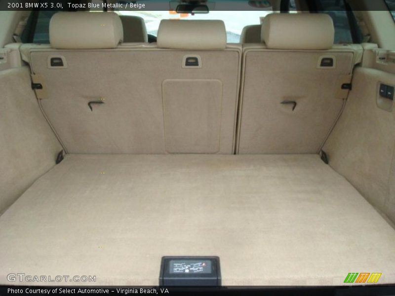Topaz Blue Metallic / Beige 2001 BMW X5 3.0i