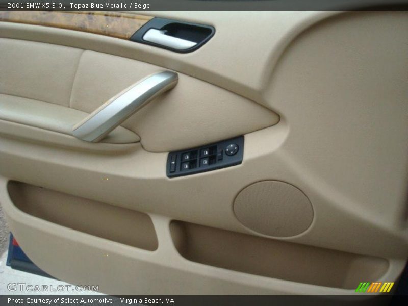Topaz Blue Metallic / Beige 2001 BMW X5 3.0i