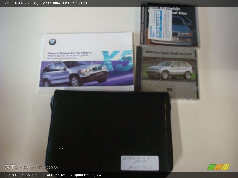 Topaz Blue Metallic / Beige 2001 BMW X5 3.0i
