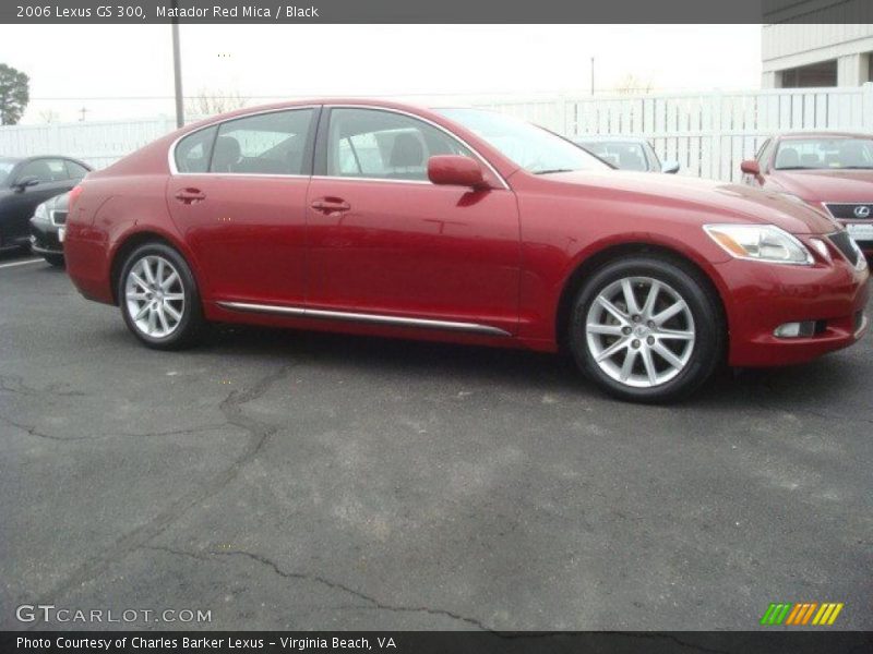 Matador Red Mica / Black 2006 Lexus GS 300