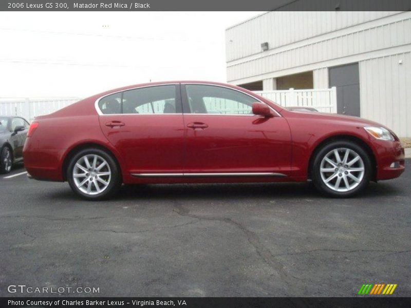 Matador Red Mica / Black 2006 Lexus GS 300