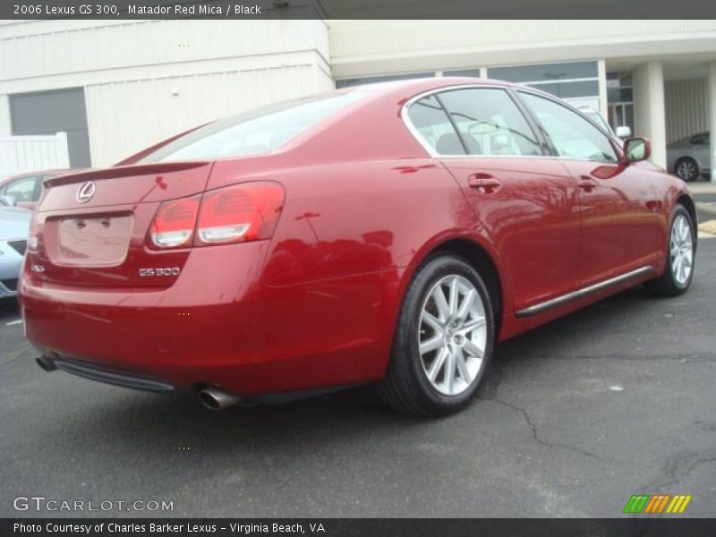 Matador Red Mica / Black 2006 Lexus GS 300