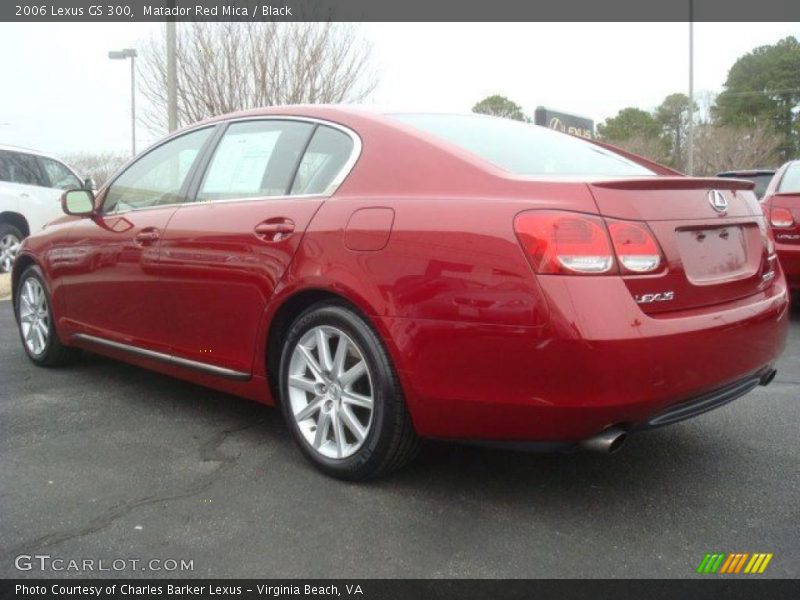 Matador Red Mica / Black 2006 Lexus GS 300