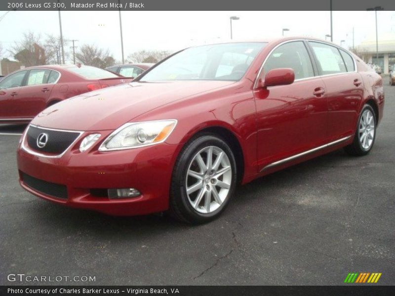Matador Red Mica / Black 2006 Lexus GS 300