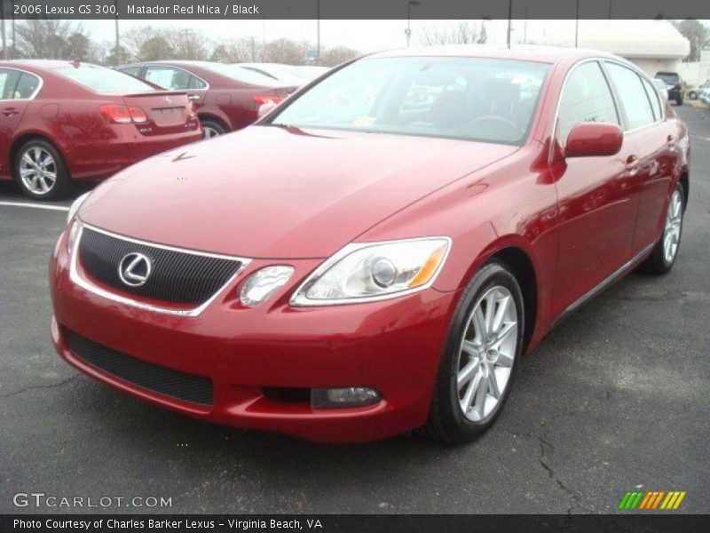 Matador Red Mica / Black 2006 Lexus GS 300