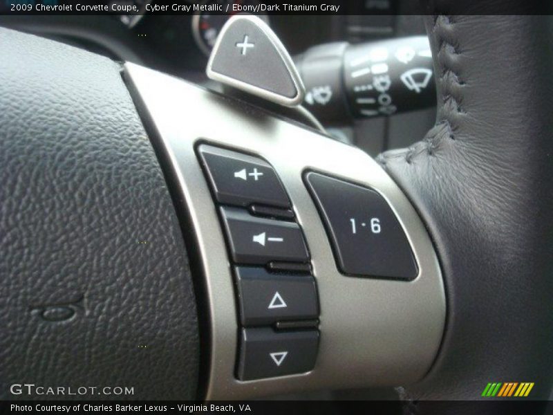 Cyber Gray Metallic / Ebony/Dark Titanium Gray 2009 Chevrolet Corvette Coupe