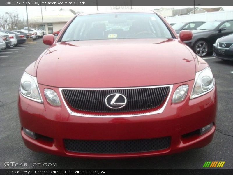 Matador Red Mica / Black 2006 Lexus GS 300