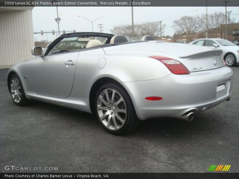 Mercury Metallic / Ecru/Black 2009 Lexus SC 430 Pebble Beach Edition Convertible