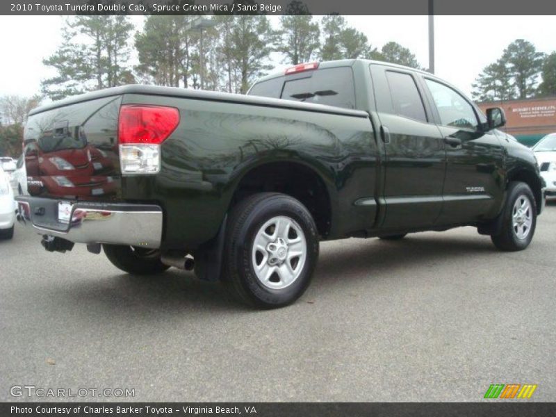 Spruce Green Mica / Sand Beige 2010 Toyota Tundra Double Cab