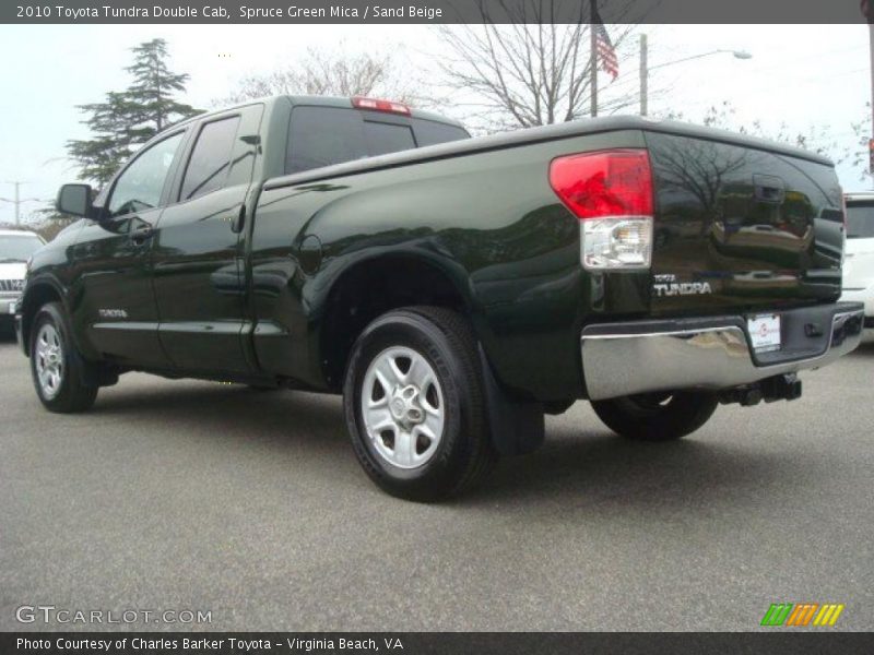 Spruce Green Mica / Sand Beige 2010 Toyota Tundra Double Cab