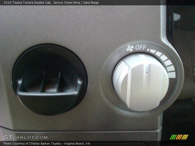 Spruce Green Mica / Sand Beige 2010 Toyota Tundra Double Cab