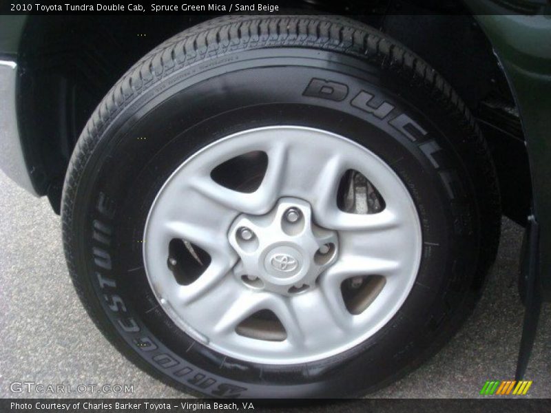 Spruce Green Mica / Sand Beige 2010 Toyota Tundra Double Cab