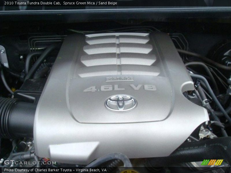 Spruce Green Mica / Sand Beige 2010 Toyota Tundra Double Cab