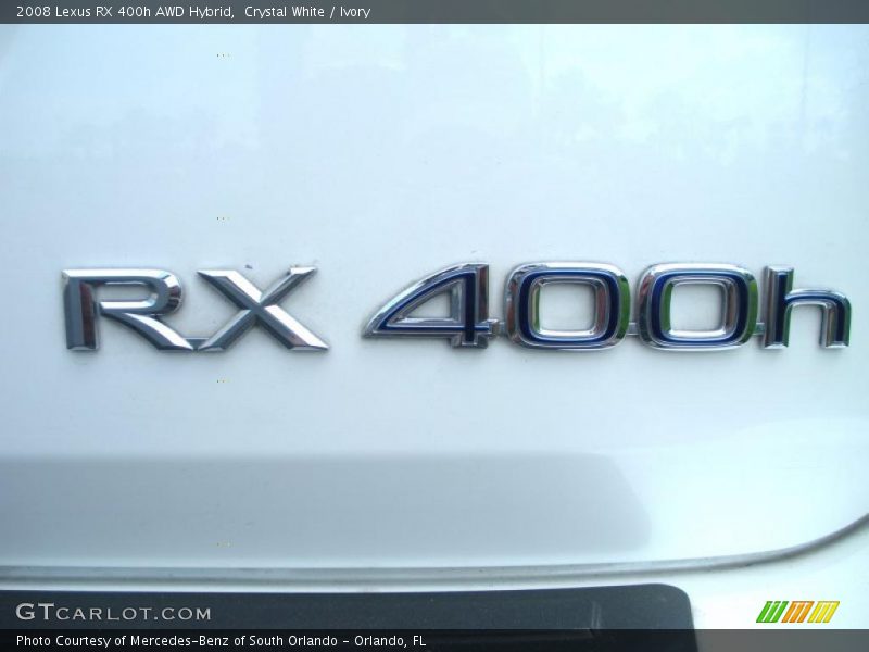Crystal White / Ivory 2008 Lexus RX 400h AWD Hybrid