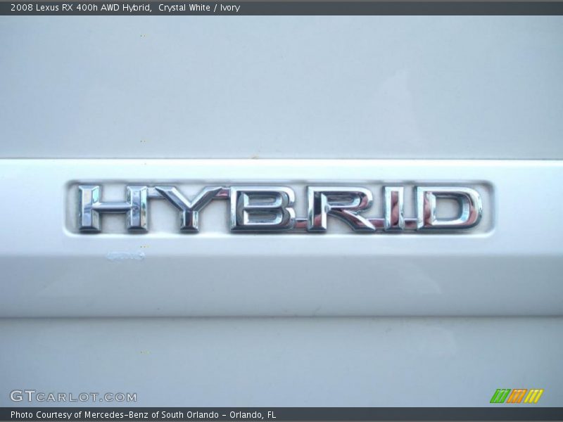 Crystal White / Ivory 2008 Lexus RX 400h AWD Hybrid