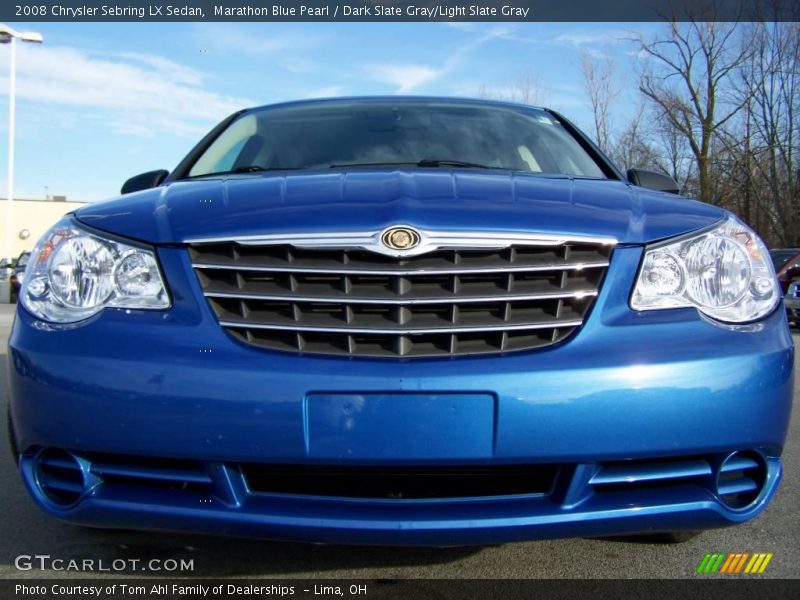 Marathon Blue Pearl / Dark Slate Gray/Light Slate Gray 2008 Chrysler Sebring LX Sedan