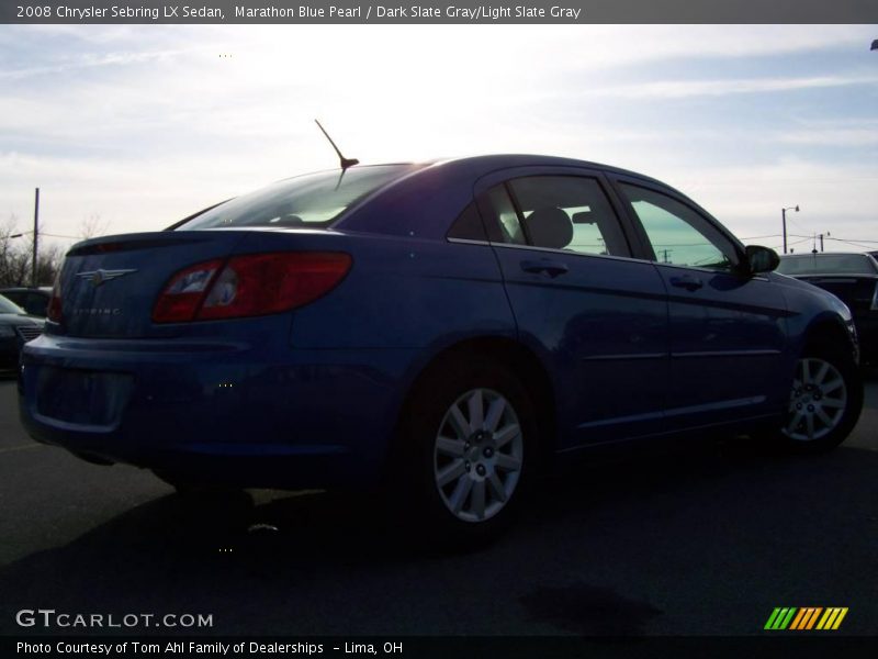 Marathon Blue Pearl / Dark Slate Gray/Light Slate Gray 2008 Chrysler Sebring LX Sedan