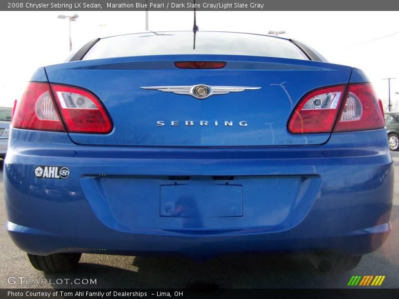 Marathon Blue Pearl / Dark Slate Gray/Light Slate Gray 2008 Chrysler Sebring LX Sedan