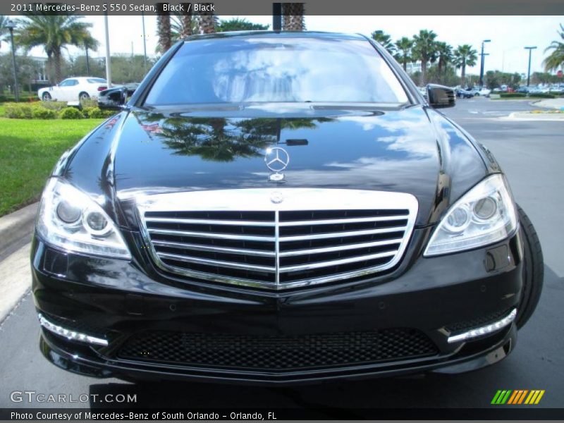 Black / Black 2011 Mercedes-Benz S 550 Sedan
