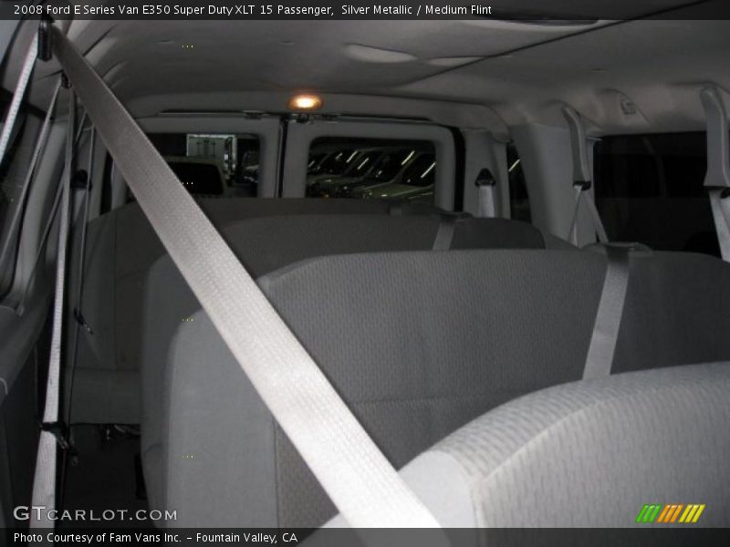 Silver Metallic / Medium Flint 2008 Ford E Series Van E350 Super Duty XLT 15 Passenger