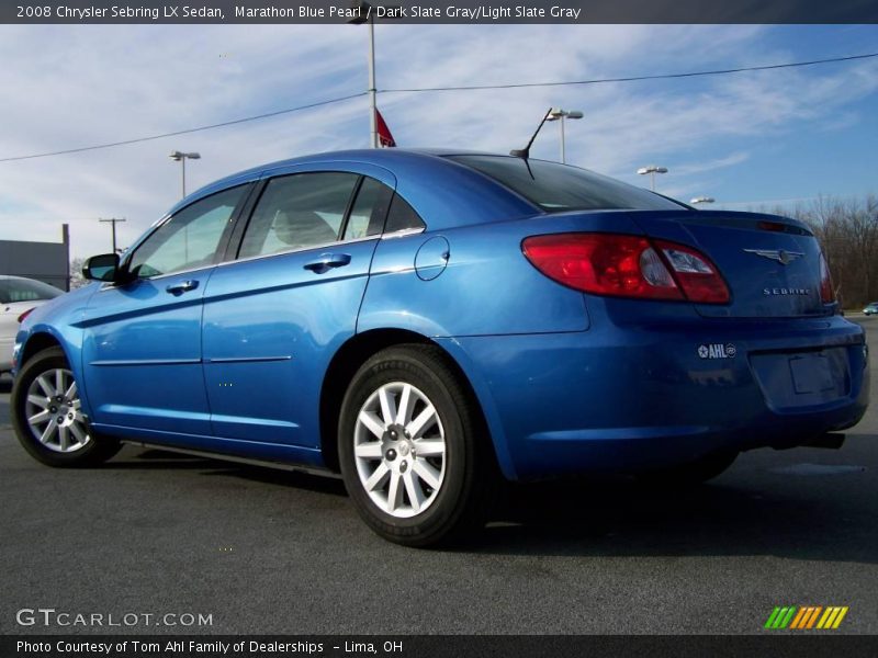 Marathon Blue Pearl / Dark Slate Gray/Light Slate Gray 2008 Chrysler Sebring LX Sedan