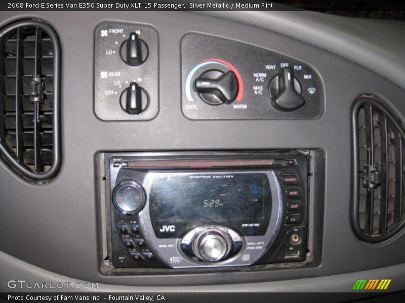 Silver Metallic / Medium Flint 2008 Ford E Series Van E350 Super Duty XLT 15 Passenger
