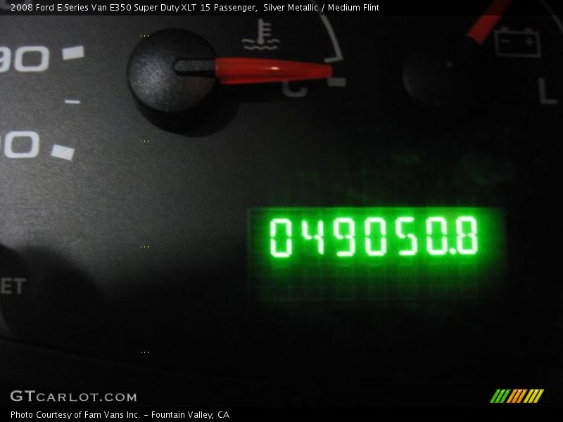 Silver Metallic / Medium Flint 2008 Ford E Series Van E350 Super Duty XLT 15 Passenger