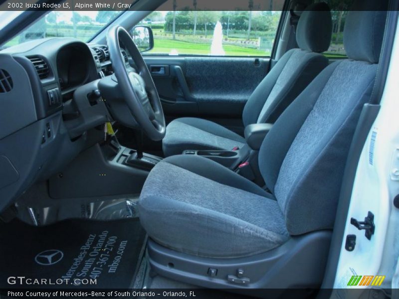  2002 Rodeo LS Gray Interior