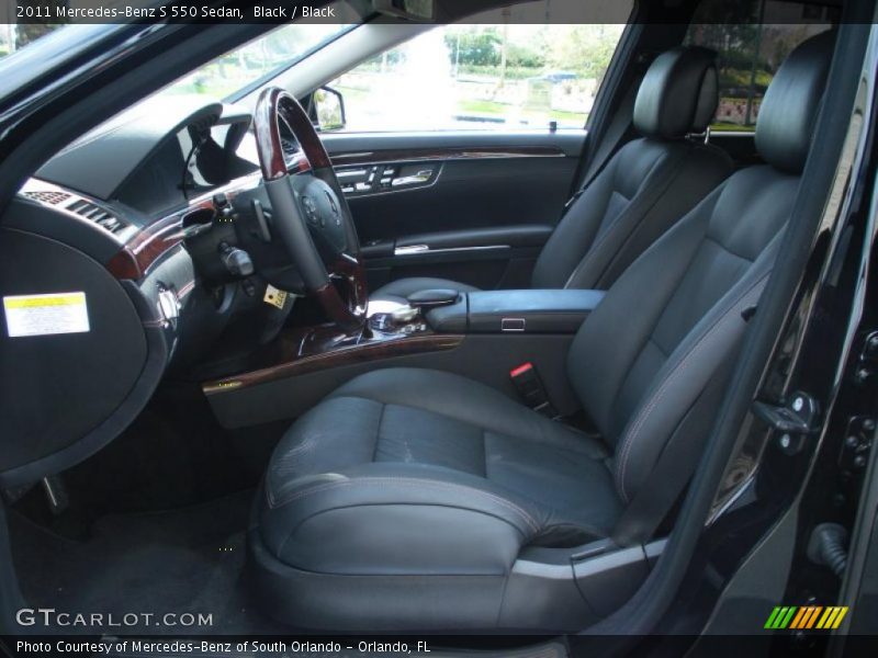 Black / Black 2011 Mercedes-Benz S 550 Sedan