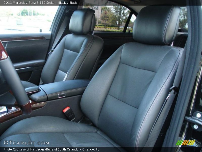 Black / Black 2011 Mercedes-Benz S 550 Sedan