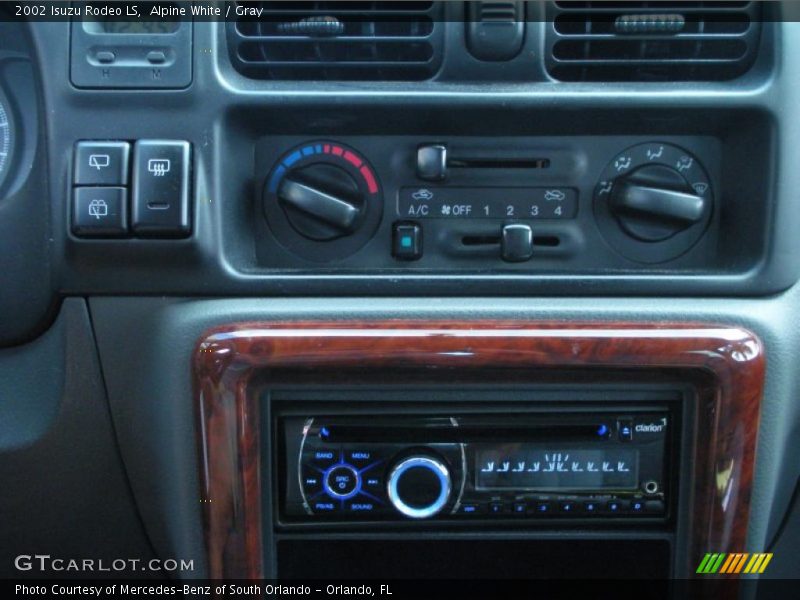 Controls of 2002 Rodeo LS