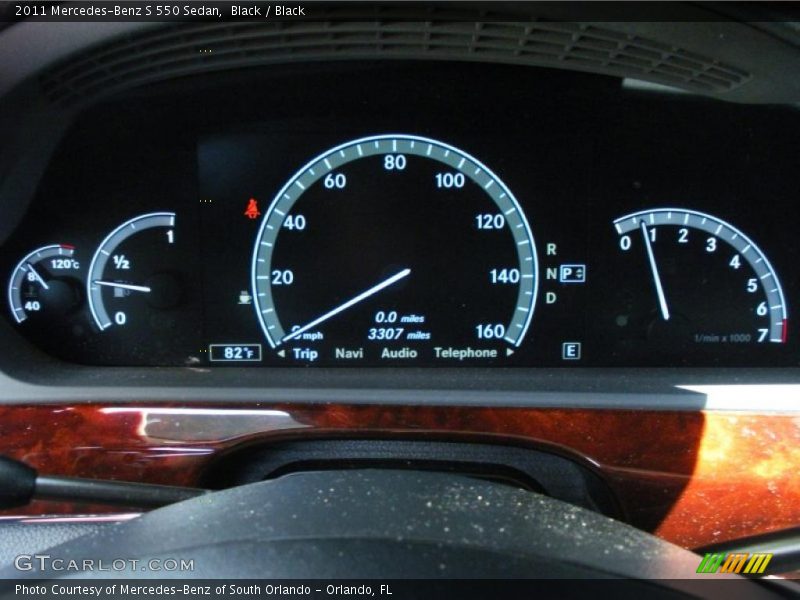 Black / Black 2011 Mercedes-Benz S 550 Sedan