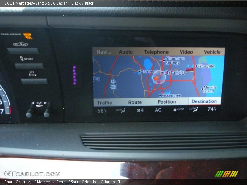 Black / Black 2011 Mercedes-Benz S 550 Sedan