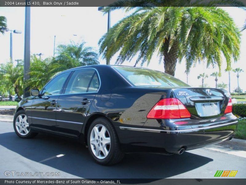 Black Onyx / Saddle 2004 Lexus LS 430