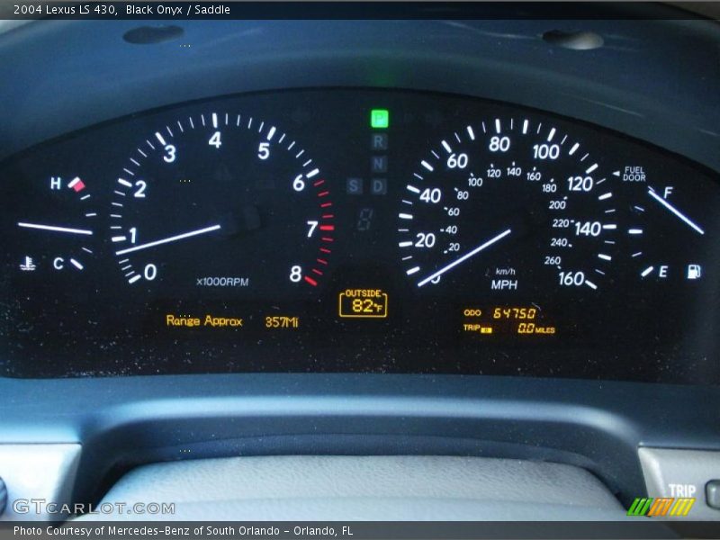 Black Onyx / Saddle 2004 Lexus LS 430