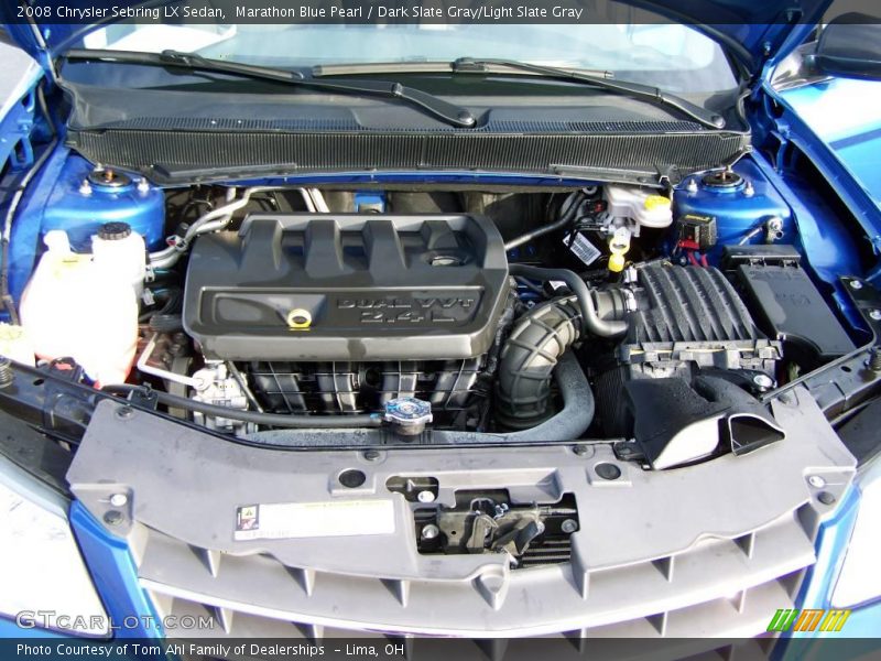 Marathon Blue Pearl / Dark Slate Gray/Light Slate Gray 2008 Chrysler Sebring LX Sedan