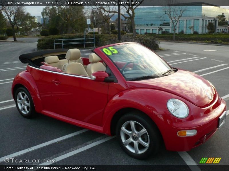 Tornado Red / Cream Beige 2005 Volkswagen New Beetle GLS 1.8T Convertible