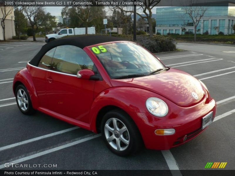 Tornado Red / Cream Beige 2005 Volkswagen New Beetle GLS 1.8T Convertible