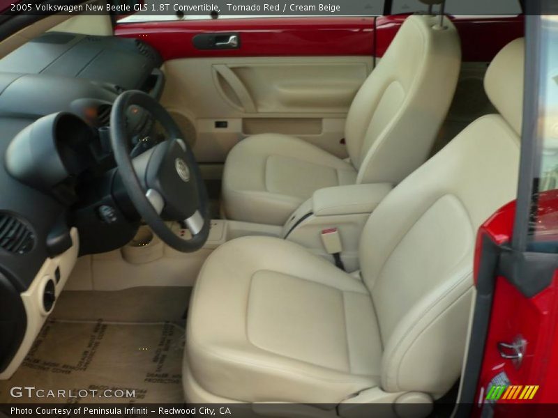 Tornado Red / Cream Beige 2005 Volkswagen New Beetle GLS 1.8T Convertible