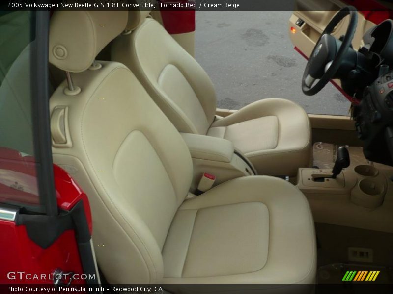 Tornado Red / Cream Beige 2005 Volkswagen New Beetle GLS 1.8T Convertible