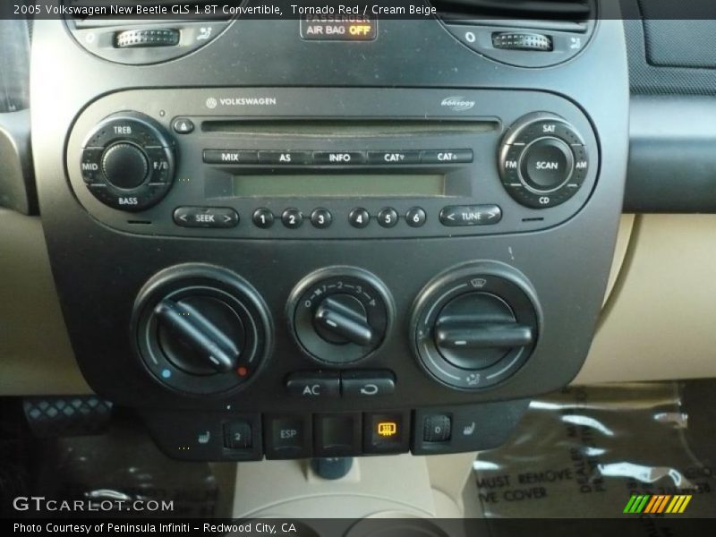 Tornado Red / Cream Beige 2005 Volkswagen New Beetle GLS 1.8T Convertible