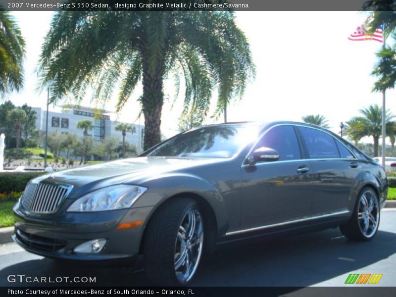 designo Graphite Metallic / Cashmere/Savanna 2007 Mercedes-Benz S 550 Sedan