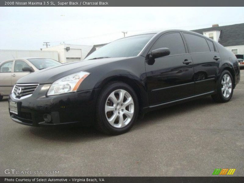 Super Black / Charcoal Black 2008 Nissan Maxima 3.5 SL