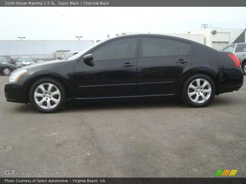 Super Black / Charcoal Black 2008 Nissan Maxima 3.5 SL