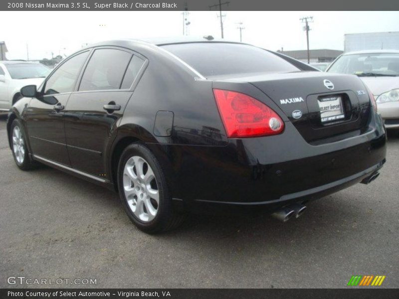 Super Black / Charcoal Black 2008 Nissan Maxima 3.5 SL