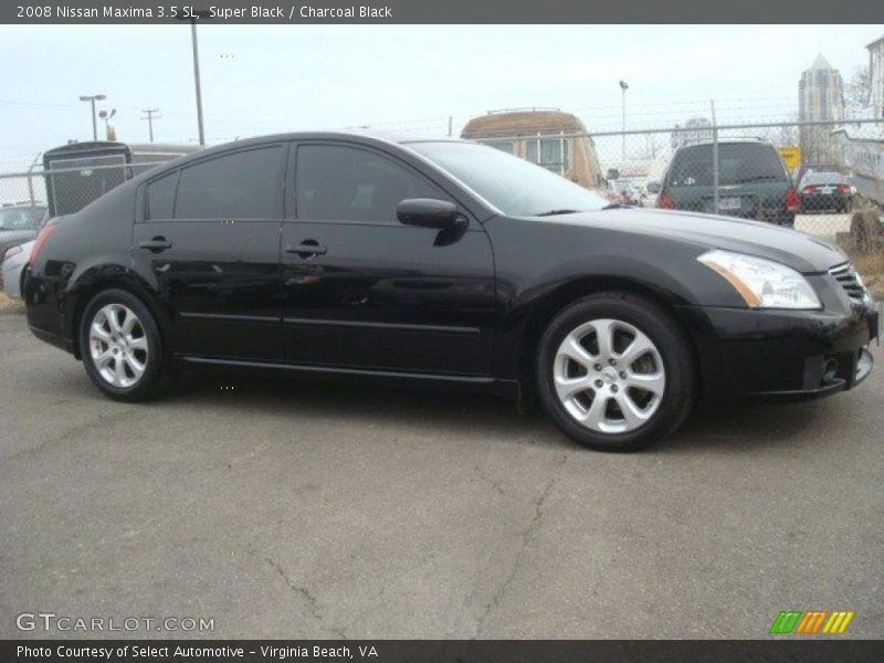 Super Black / Charcoal Black 2008 Nissan Maxima 3.5 SL