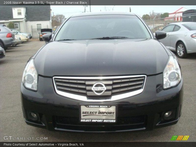 Super Black / Charcoal Black 2008 Nissan Maxima 3.5 SL