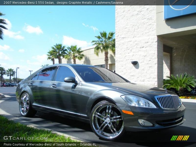 designo Graphite Metallic / Cashmere/Savanna 2007 Mercedes-Benz S 550 Sedan