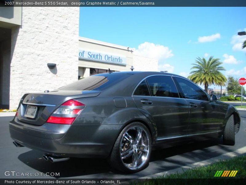designo Graphite Metallic / Cashmere/Savanna 2007 Mercedes-Benz S 550 Sedan